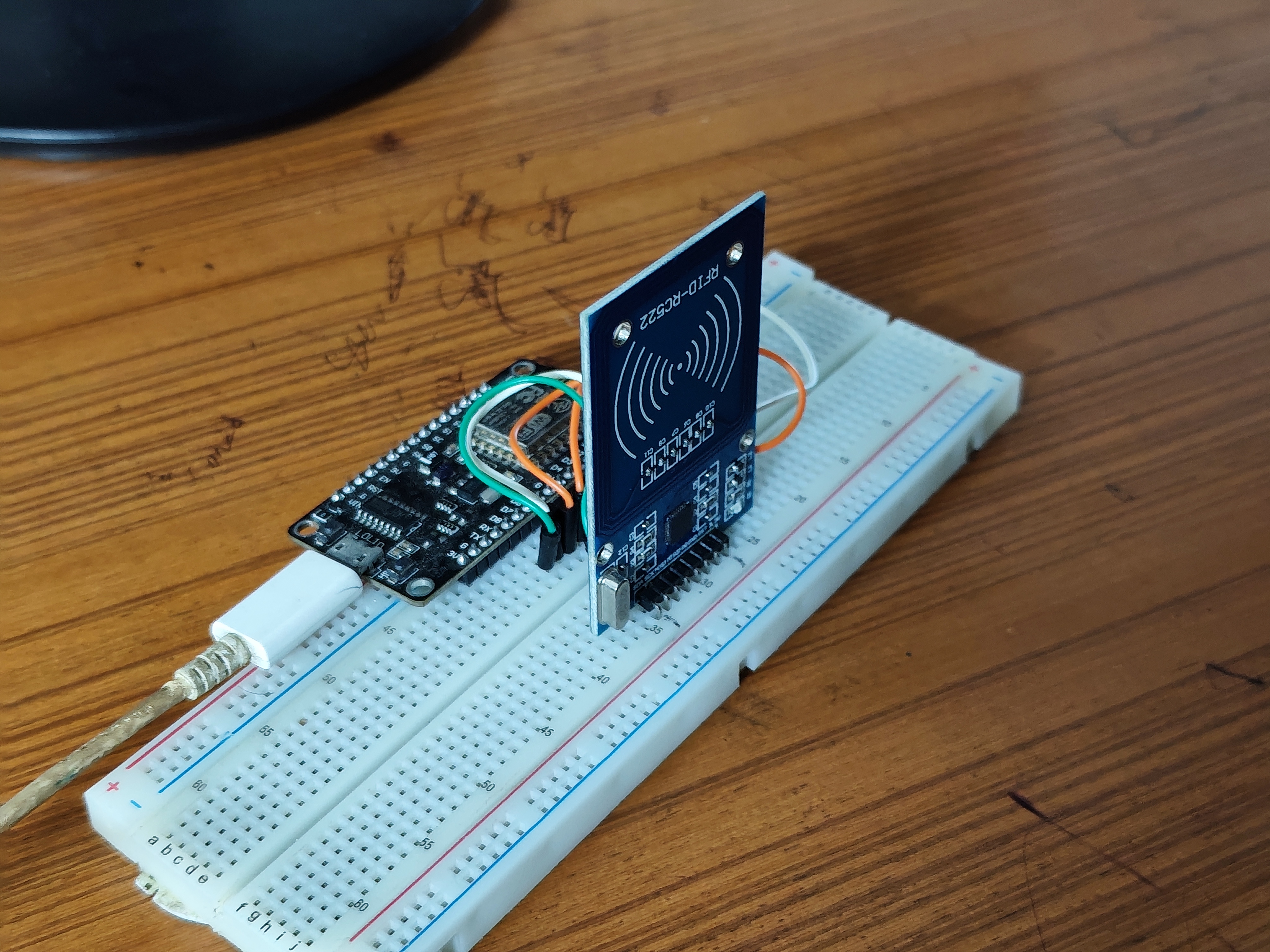NodeMCU + RC522 Circuit Diagram